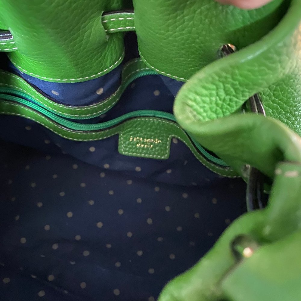 Kate Spade Drawstring Large Green Bag - Picture 8 of 11